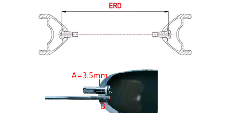calculate the ERD of road tubular rims