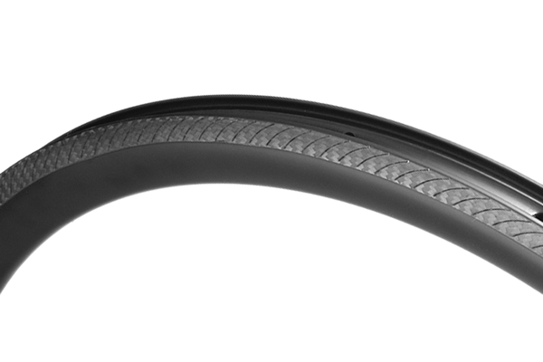 carbon rims with 3K grooved brake surface