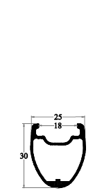 30mm height disc brake carbon rim