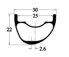 MTB carbon rims drawing PAD930-XC