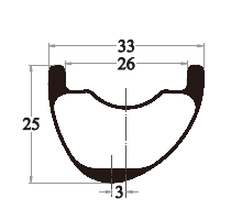 MTB carbon rims drawing PAD933GP-XC