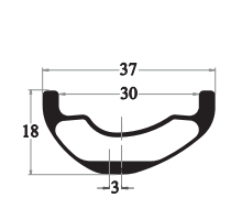 MTB carbon rims drawing PMC937-EN