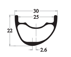 XC 27.5 mountain bike rim