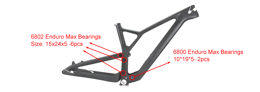 PXFS958 uses high quality Enduro MAX bearings 