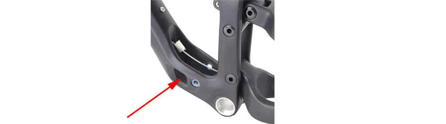 Big hole for shock valve