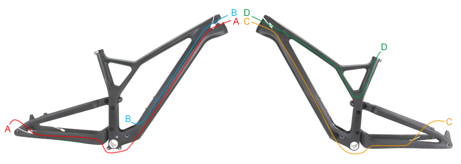 PXFS958 full internal cable routing