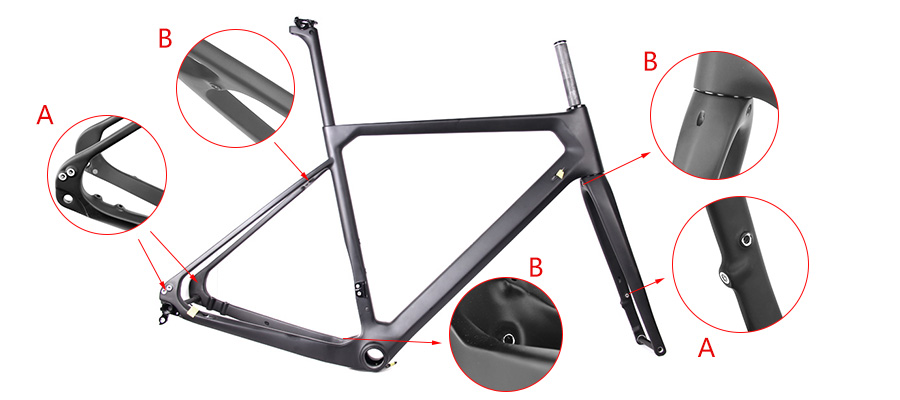 PXG010 carbon gravel bike frame