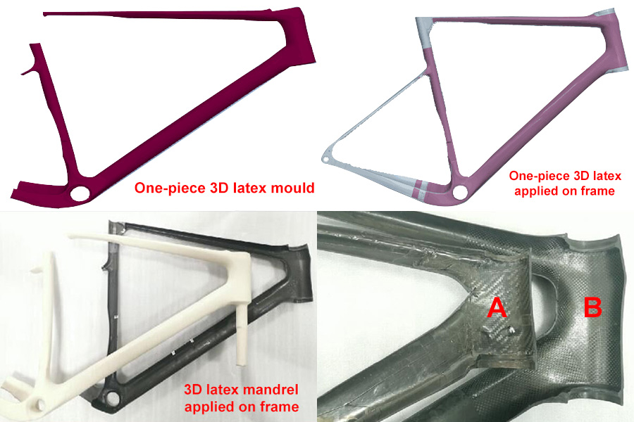 Latex 3D Mandrel Technology on gravel carbon frame