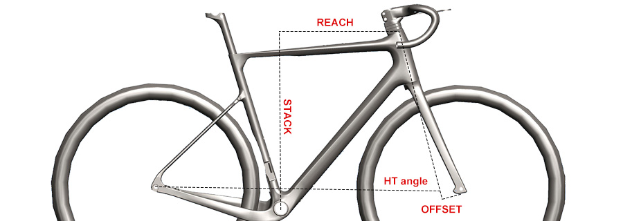 PXG071-pro gravel frame comfortable geometry