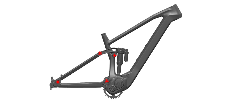 Link 4-bar Virtual Pivot Suspension System