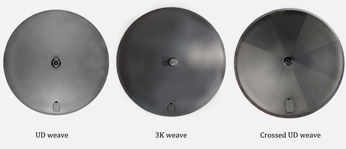 25mm width full disc wheel different carbon weave