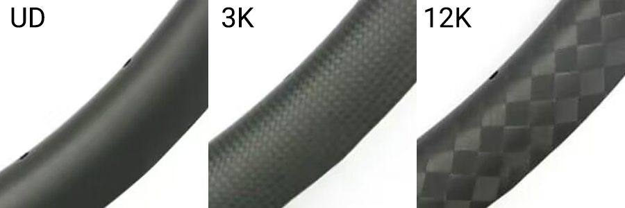UD, 3K, 12K carbon weave