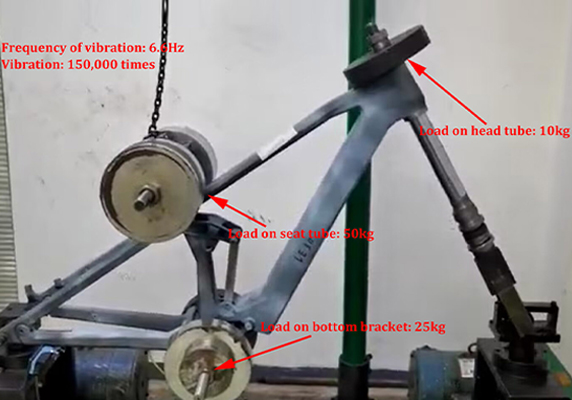 Vibration Test for PXE930 EBIKE frame