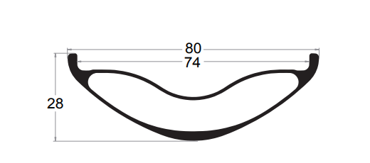80mm fat bike carbon rim 27.5