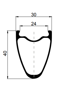 road bicycle carbon rims 30mm width