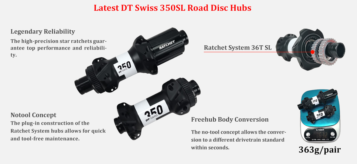 latest dt swiss disc 350s gravel hubs