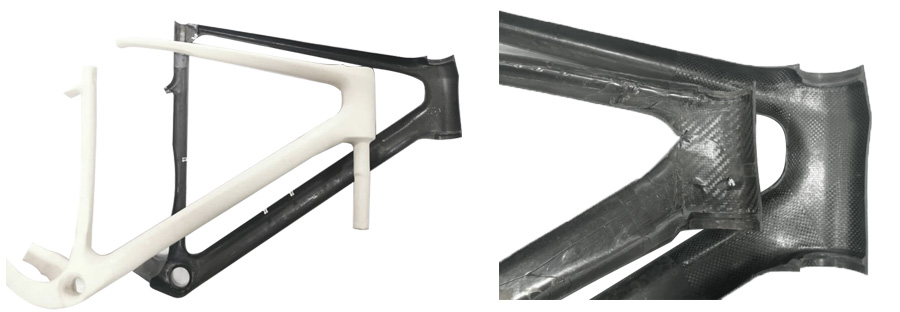 Latex 3D Mandrel Technology on gravel carbon frame