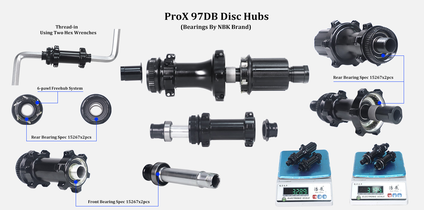 ProX 97DB hubs structure and features ProX 97DB hubs structure and features
