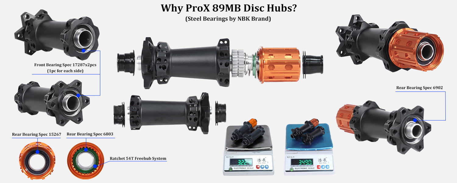 89MB MTB bike hubs