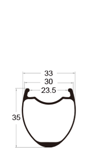 carbon bike rim 35mm depth