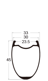 carbon bike rim 45mm depth