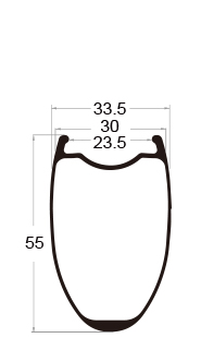 carbon bike rim 55mm depth