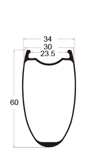 carbon bike rim 60mm depth
